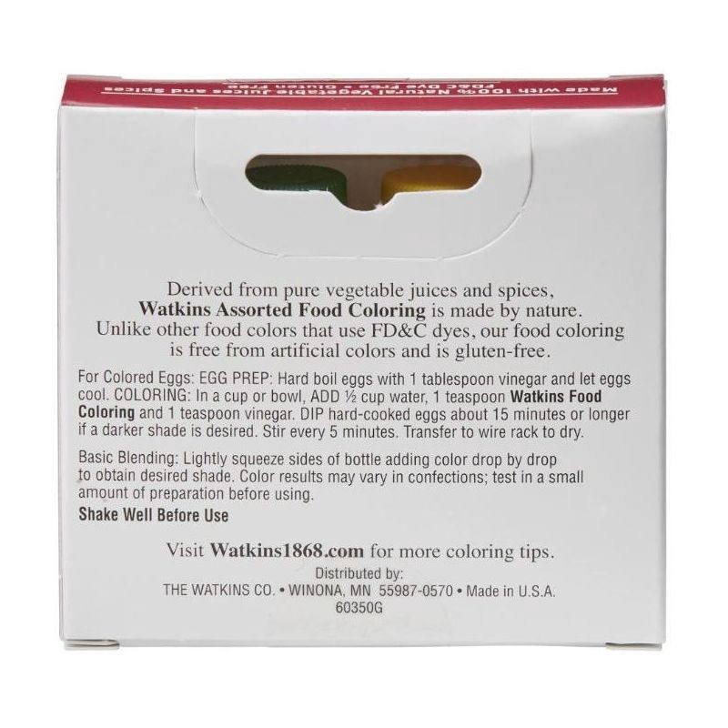 slide 3 of 3, Watkins Assorted Food Coloring - 1.2oz, 1.2 oz