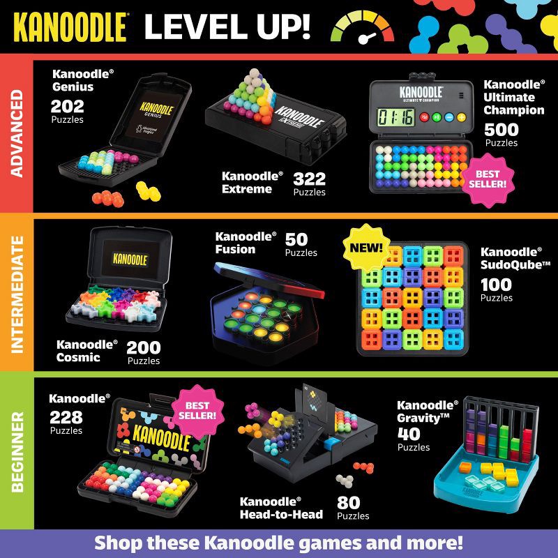 slide 6 of 6, Educational Insights Kanoodle Brain-Teasing Puzzles 14pc, 14 ct