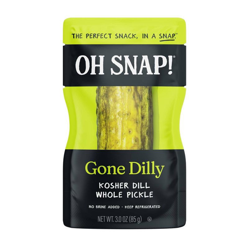 slide 1 of 6, OH SNAP! Gone Dilly Whole Kosher Dill Pickle - 3oz, 3 oz