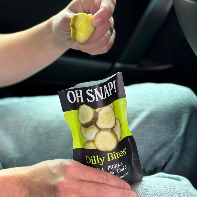 slide 5 of 8, OH SNAP! Dilly Bites Dill Pickle Snack Pack - 3.25oz, 3.25 oz
