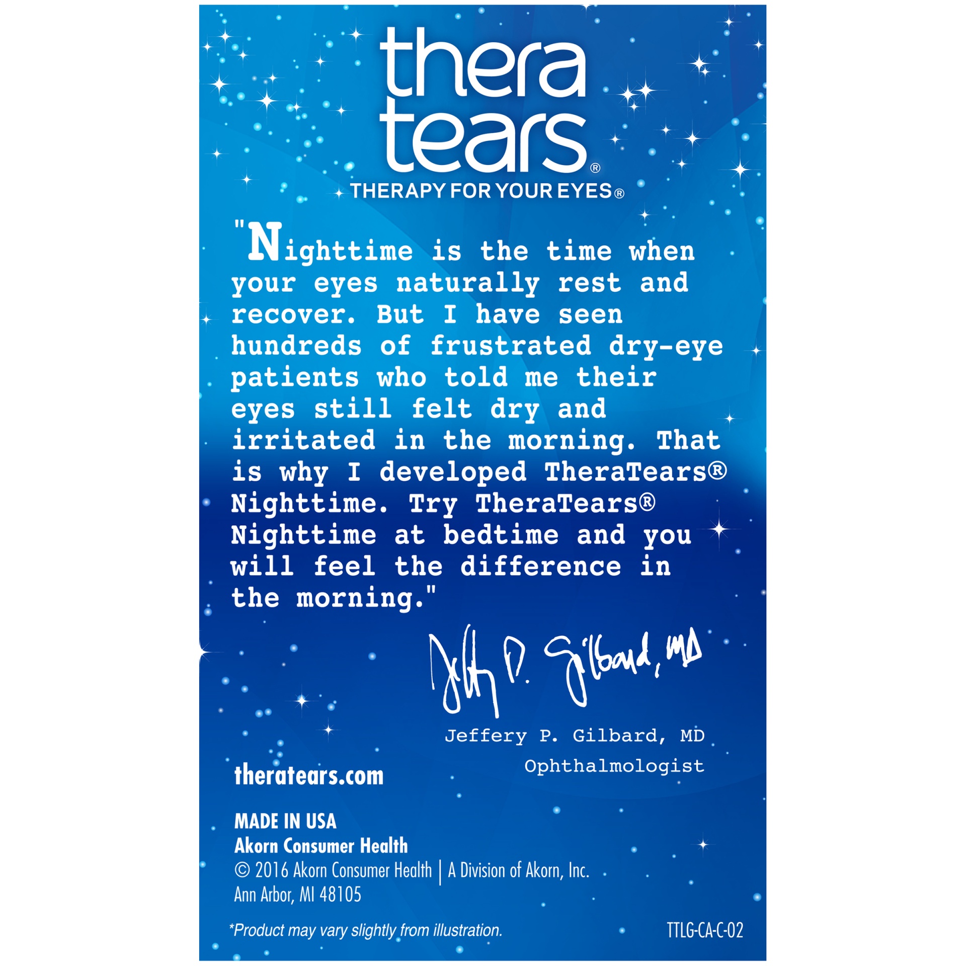 slide 4 of 6, TheraTears Nighttime Dry Eye Therapy, 0.57 fl oz