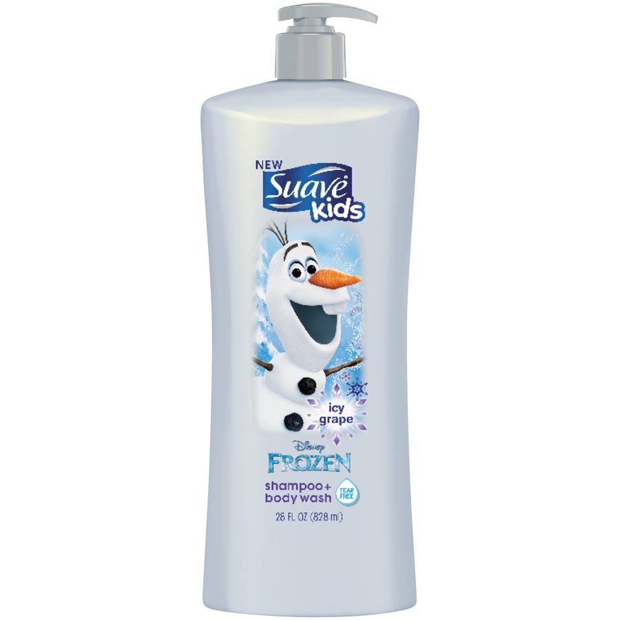 slide 1 of 2, Suave Kids Frozen Icy Grape Shampoo Body Wash, 28 oz