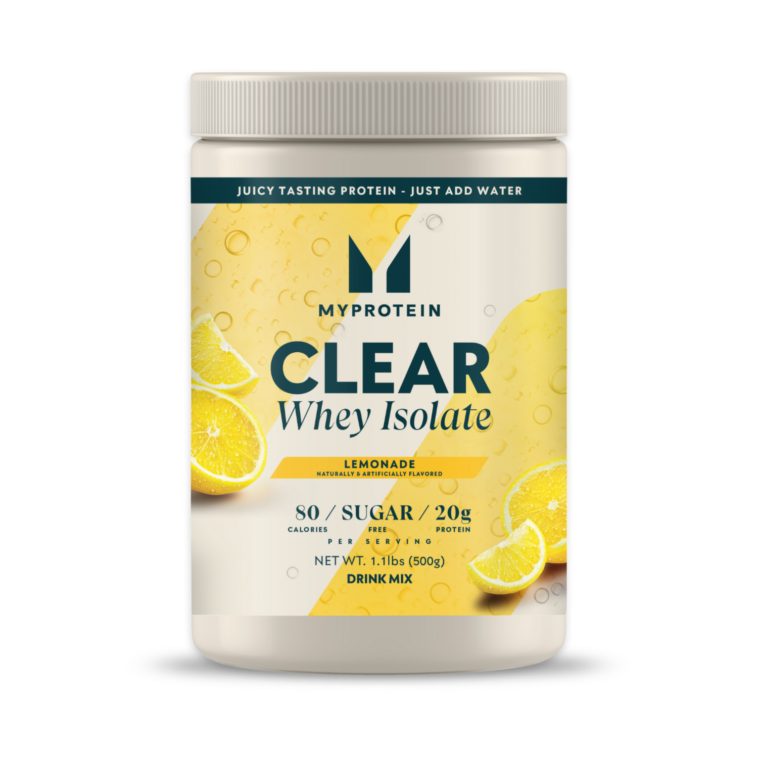 slide 2 of 3, Myprotein Clear Whey Isolate Lemonade Drink Mix 1.1 lb, 1.1 lb