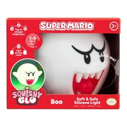 PALADONE Super Mario Boo Squishy Glo