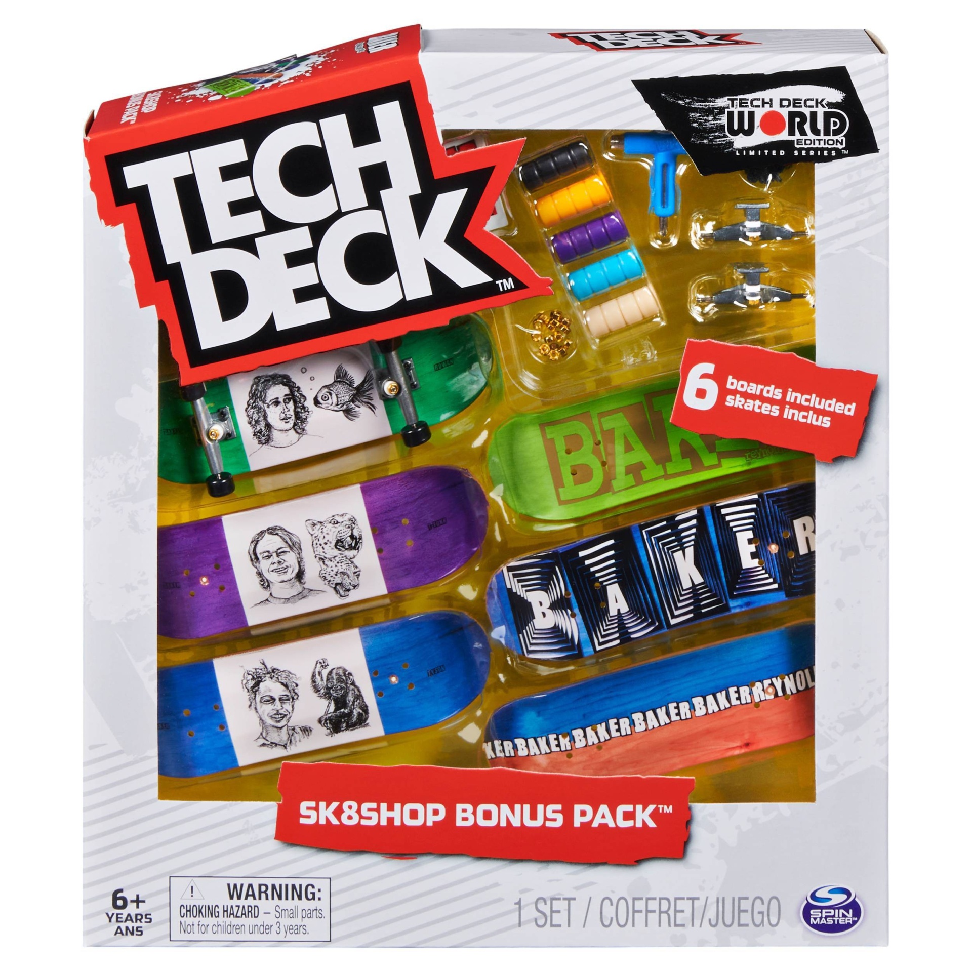 slide 1 of 7, Tech Deck - Sk8shop Bonus Pack (styles vary), 1 ct
