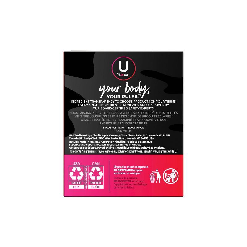 slide 6 of 10, U by Kotex Click Compact Tampons - Multipack - Regular/Super - Unscented - 45ct, 45 ct