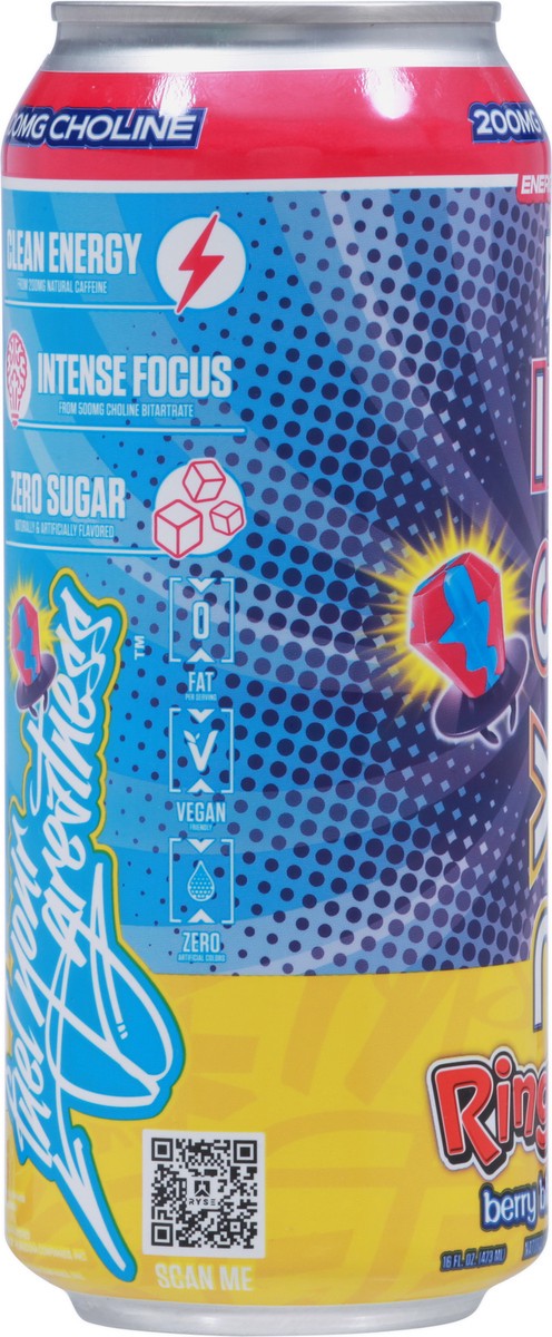 slide 11 of 12, RYSE Fuel Ring Pop Berry Blast Flavor Energy Drink 16 fl oz, 16 fl oz