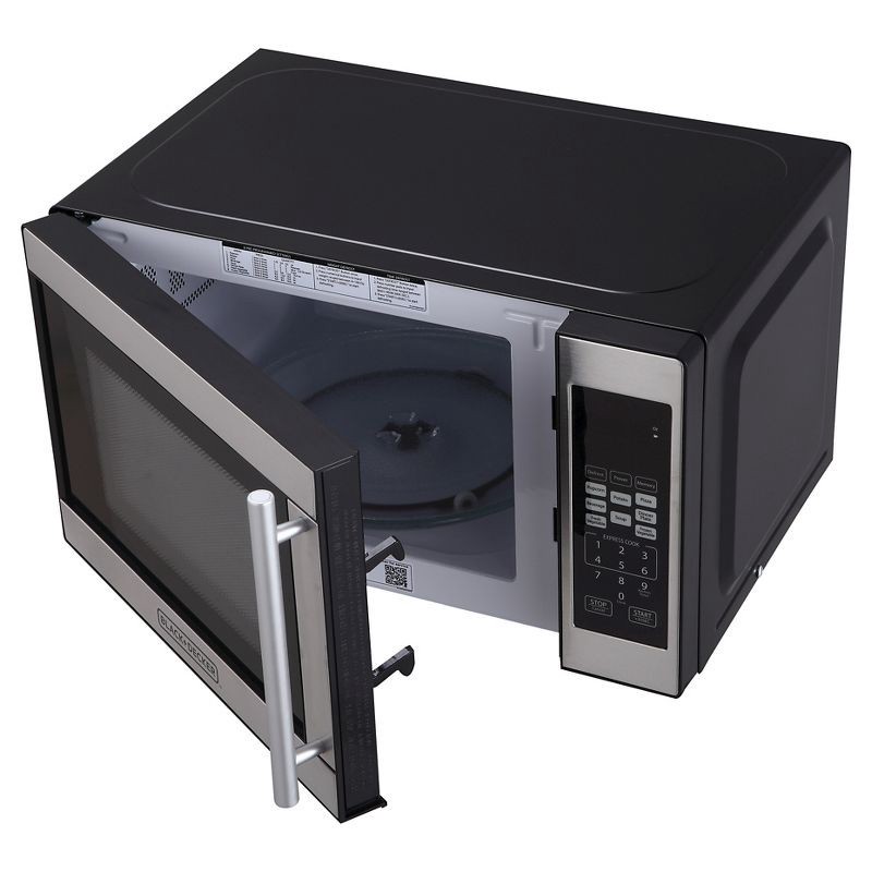 slide 4 of 4, BLACK+DECKER 0.7 cu ft 700W Microwave Oven - Black - EM720CPN-P, 1 ct