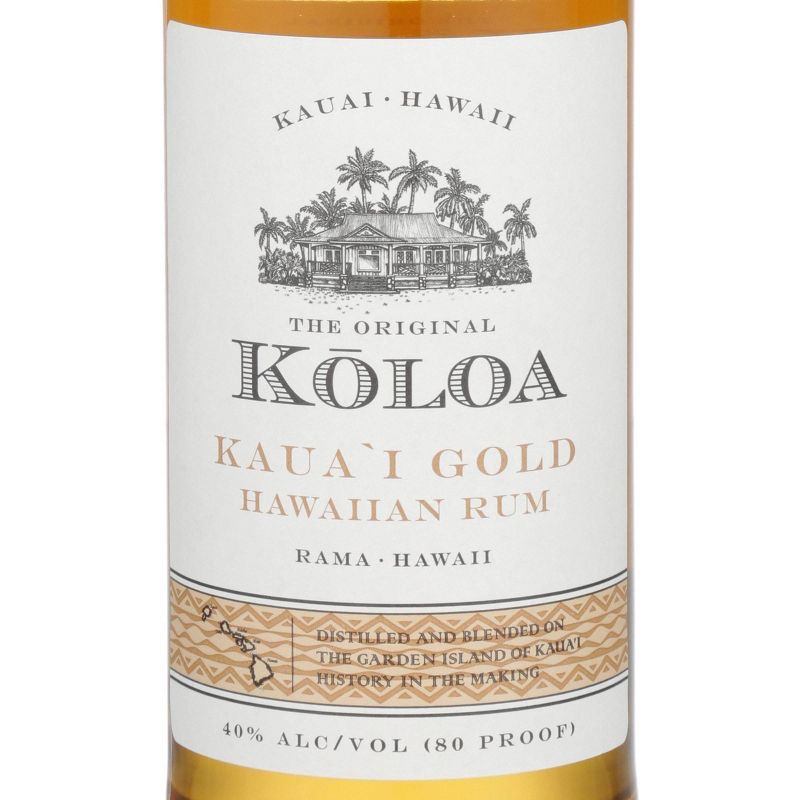 slide 2 of 3, Koloa Rum Co. Koloa Kaua'i Gold Hawaiian Rum - 750ml Bottle, 750 ml
