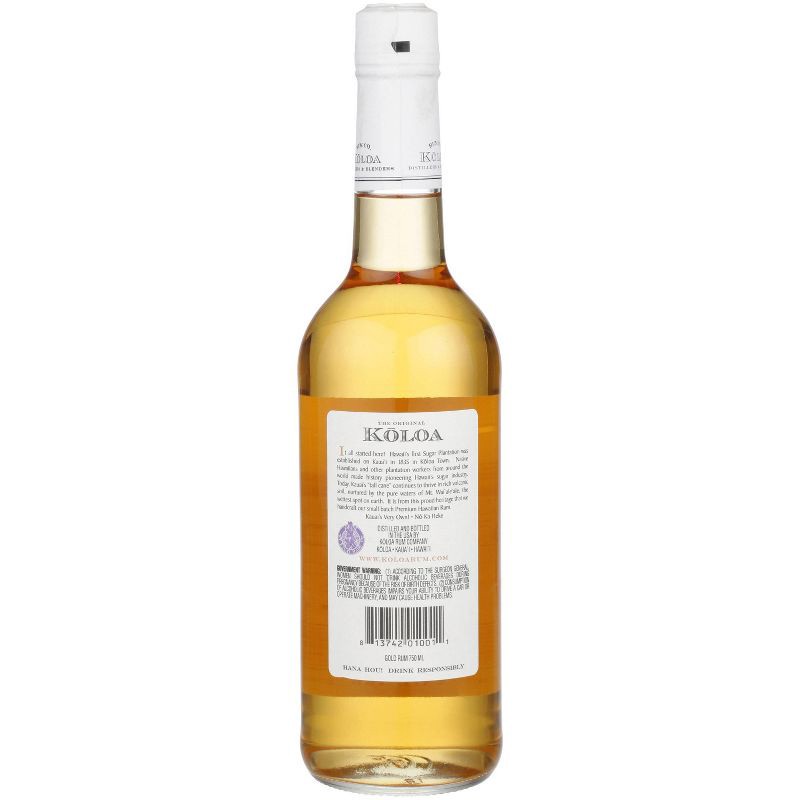 slide 3 of 3, Koloa Rum Co. Koloa Kaua'i Gold Hawaiian Rum - 750ml Bottle, 750 ml