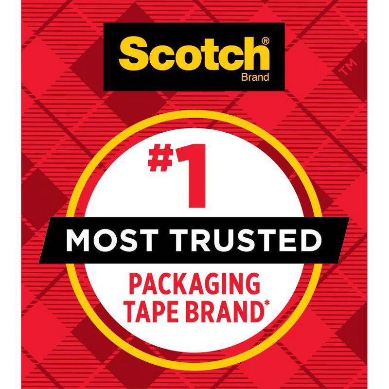 slide 12 of 14, Scotch Shipping and Packaging Tape Heavy Duty Clear 6pk: Packing Tape Refill, 1.88" Width, 35 Yards, 6 Rolls, 6 ct