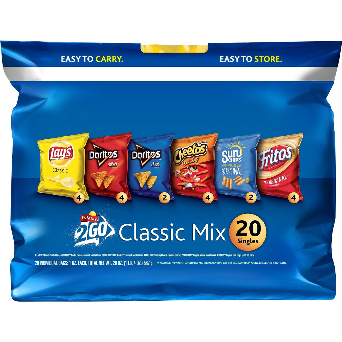 slide 2 of 6, Frito-Lay Snacks, 20 oz