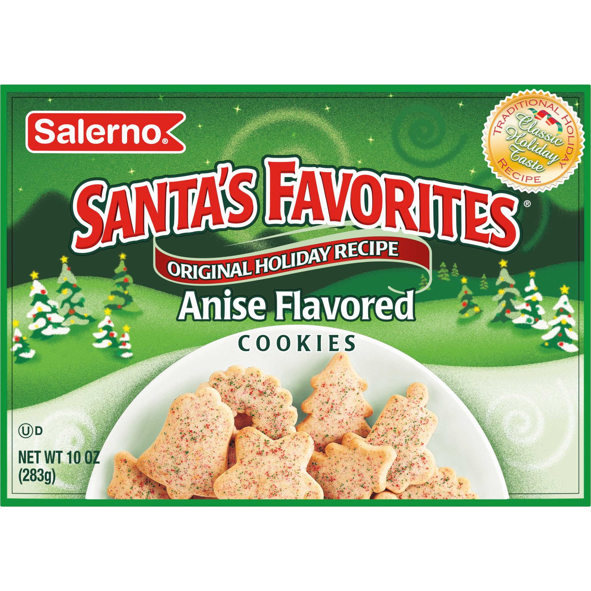 slide 2 of 6, Salerno Santa's Favorites Holiday Original Recipe Anise Cookies, 10 Oz, 10 oz