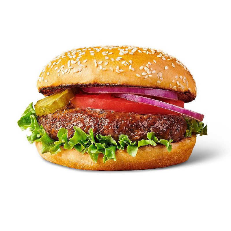 slide 2 of 4, Steakhouse Seasoned Tavern Beef Burger Patties - 1.33lbs - Good & Gather™, 1.33 lb