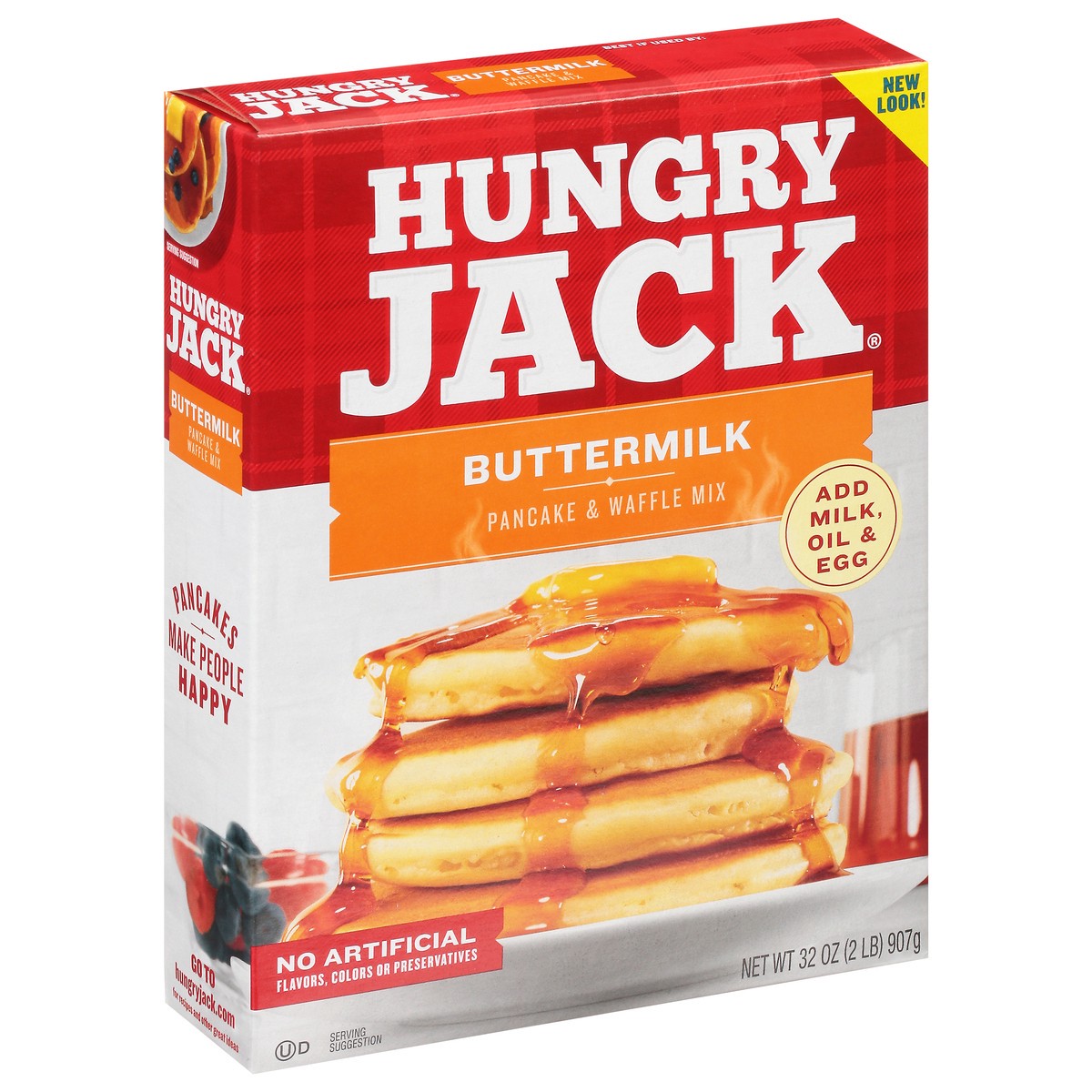 slide 9 of 9, Hungry Jack Buttermilk Pancake Mix and Waffle Mix, 32 Oz Box, 32 oz