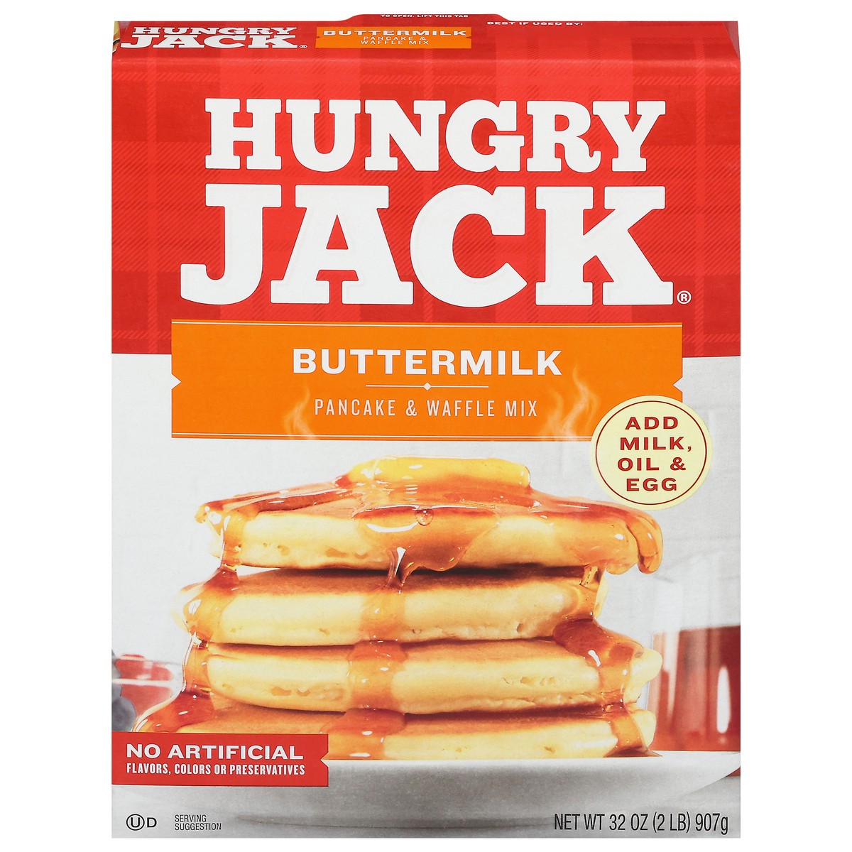 slide 1 of 9, Hungry Jack Buttermilk Pancake & Waffle Mix 32 oz, 32 oz