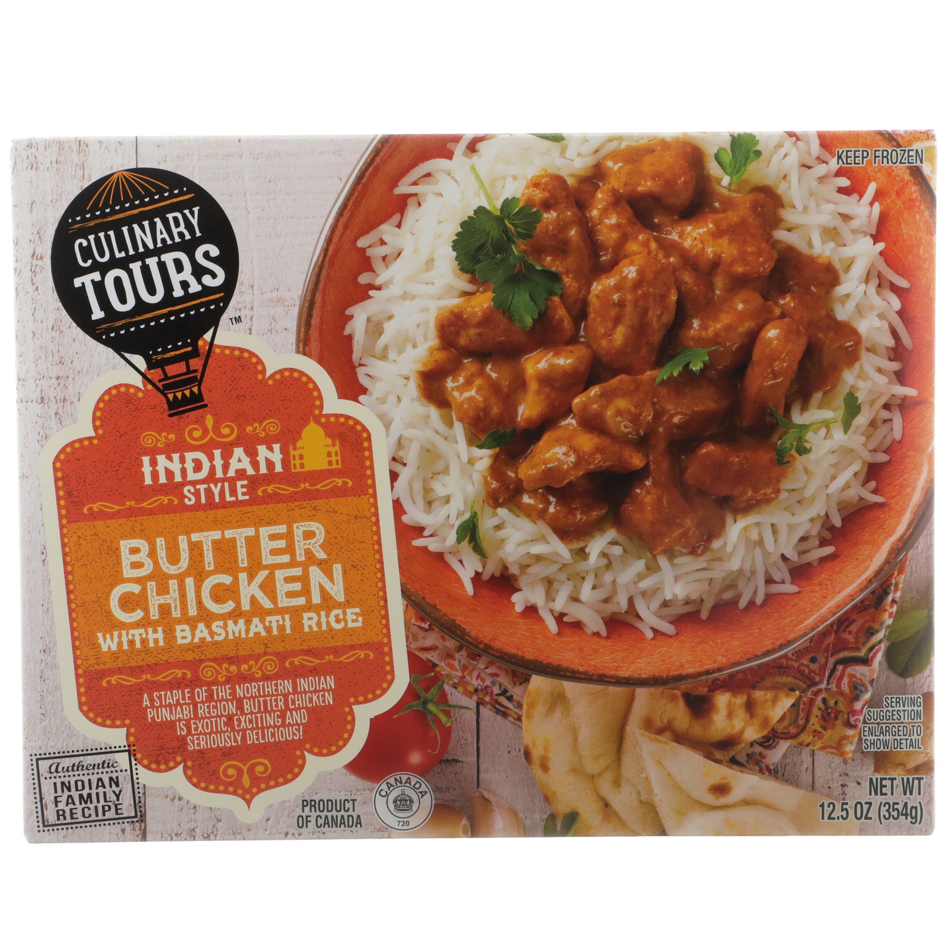 slide 1 of 6, Culinary Tours Indian Style Butter Chicken with Basmati Rice, 12.5 oz