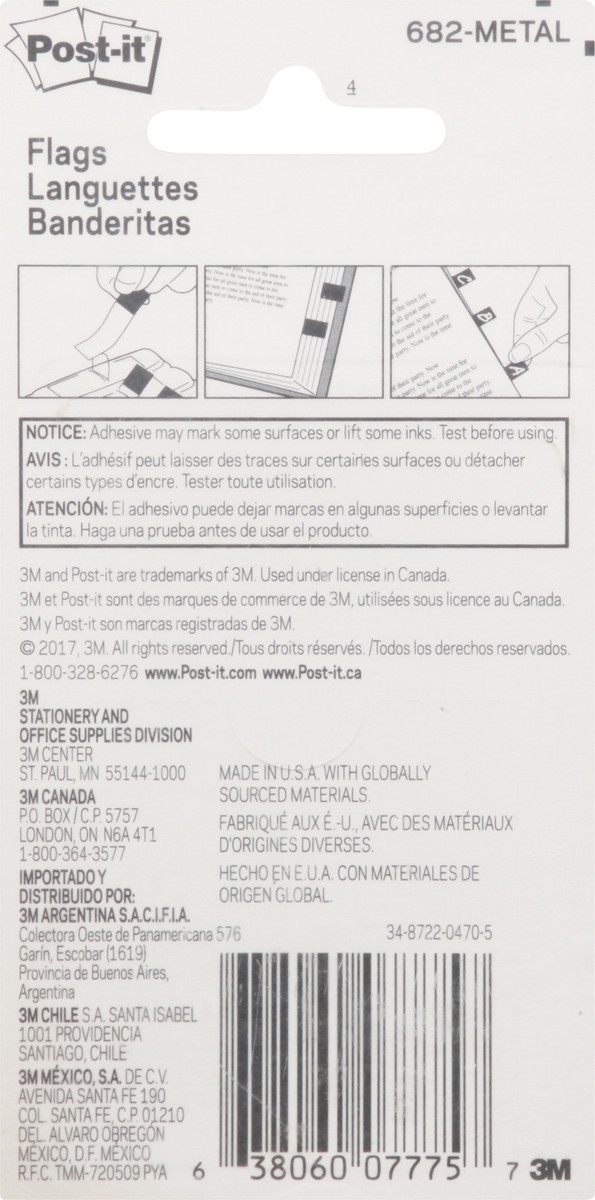 slide 5 of 12, Post-it 60 Flags 1 ea, 1 ea