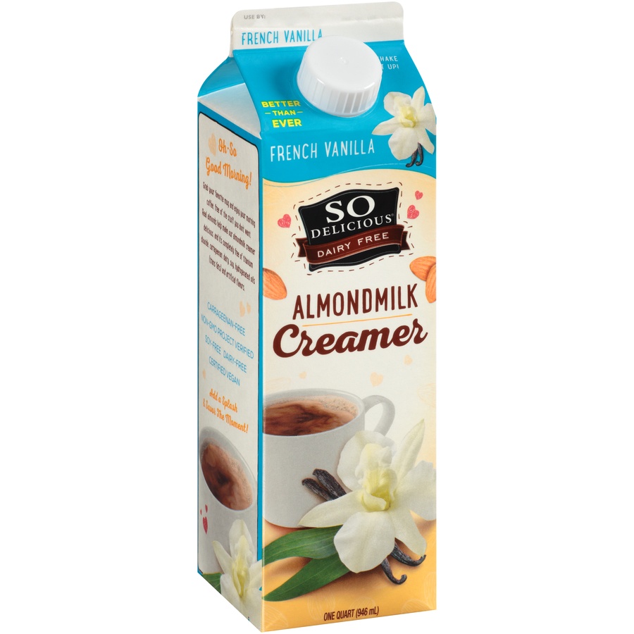 slide 2 of 8, So Delicious Dairy Free French Vanilla Almond Milk Creamer, 32 oz