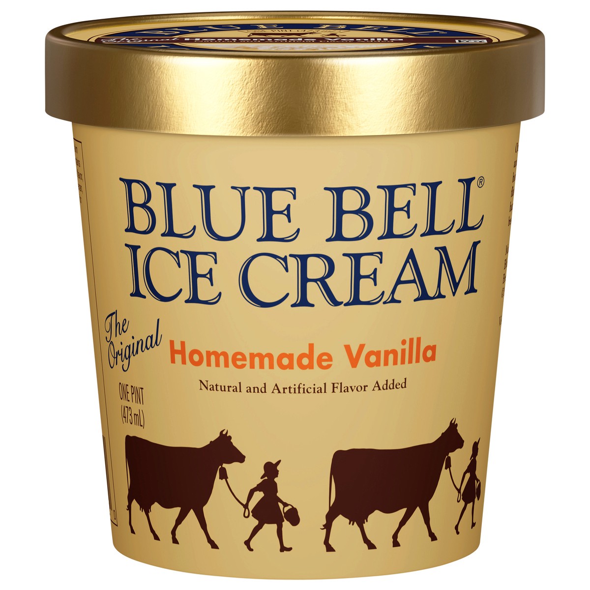 slide 1 of 14, Blue Bell Homemade Vanilla Ice Cream Pint, 16 fl oz, 1 pint