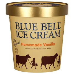 Blue Bell Homemade Vanilla Ice Cream Pint, 16 fl oz