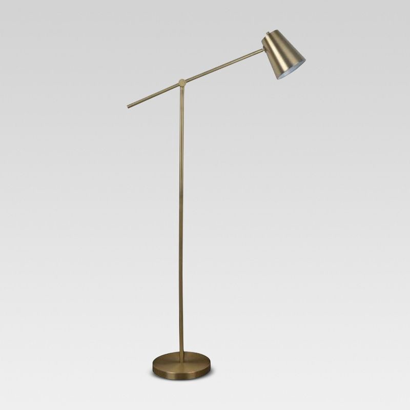 slide 1 of 1, Cantilever Floor Lamp Brass - Project 62, 1 ct