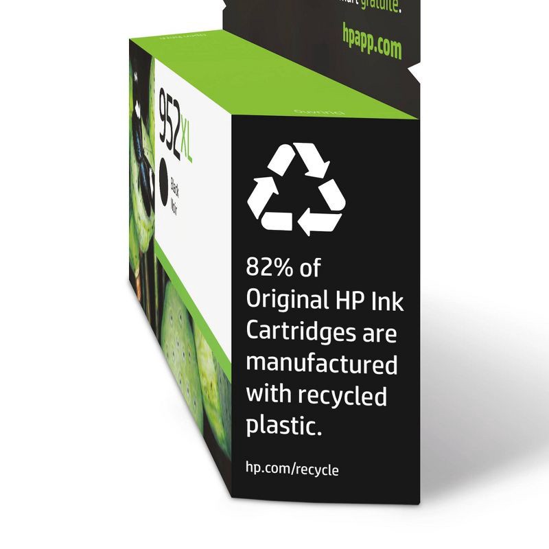 slide 3 of 6, HP Inc. HP 952XL Single Ink Cartridge - Black (F6U19AN#140), 1 ct