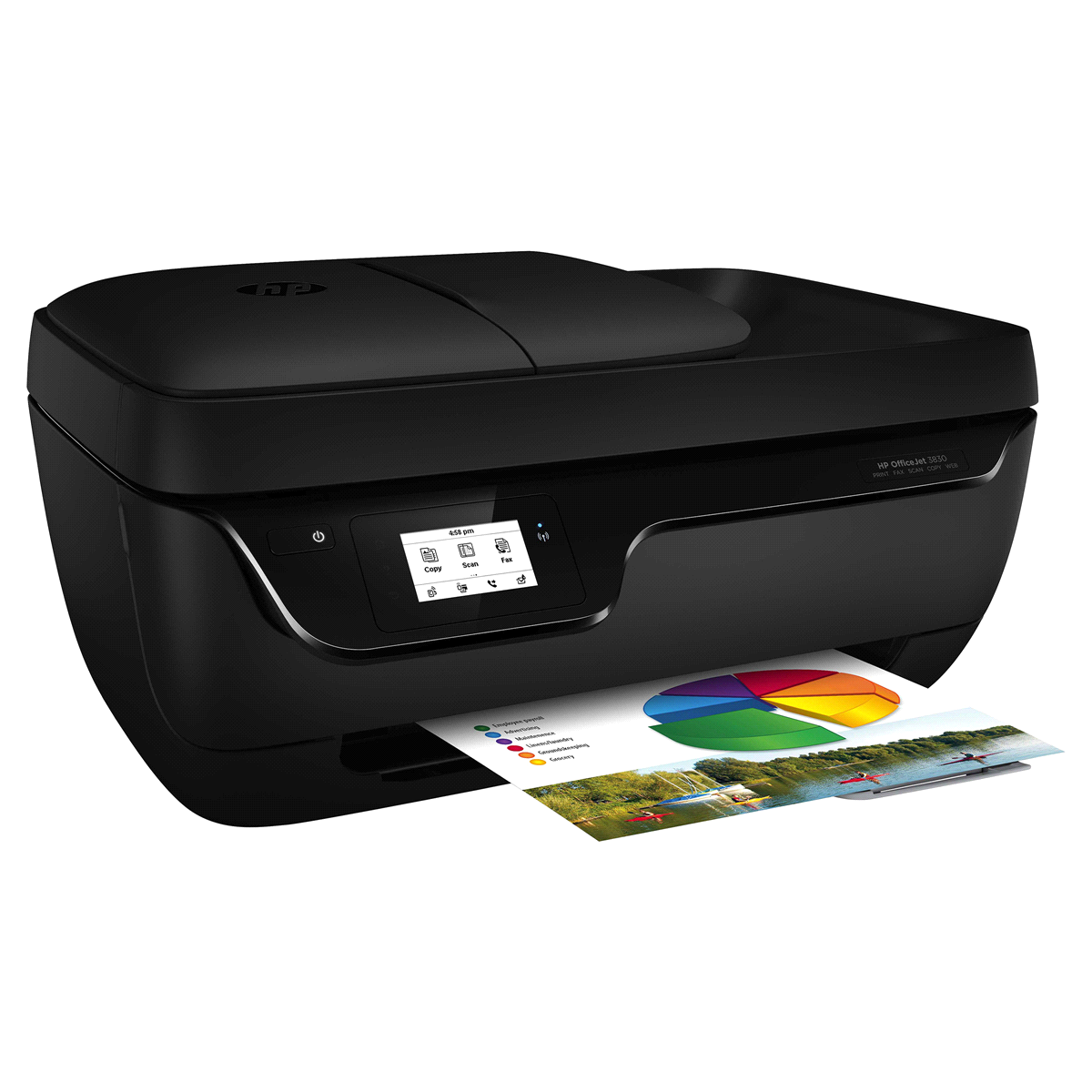 slide 4 of 6, HP Printer OfficeJet 3830 Black K7V40A_B1H, 1 ct