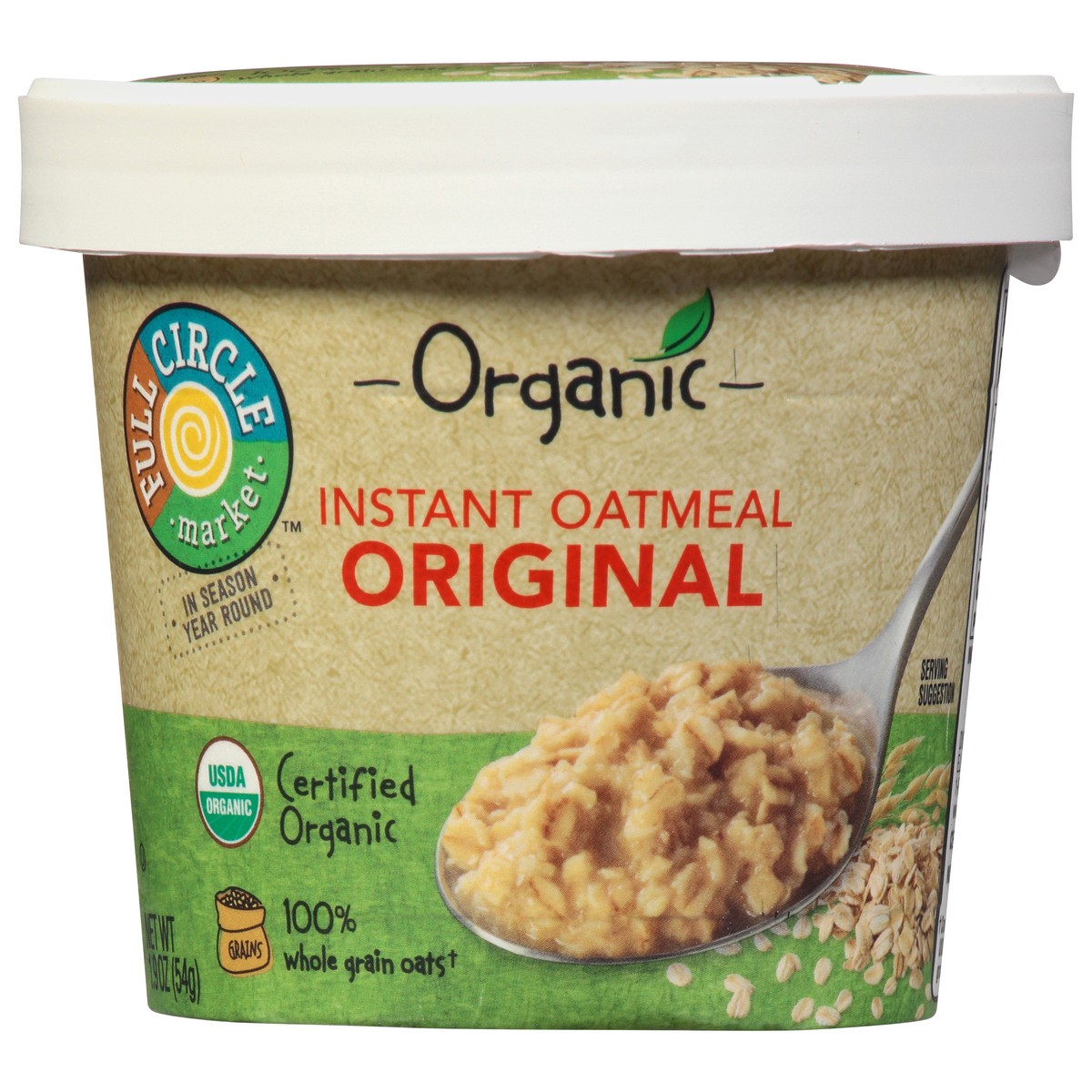 slide 8 of 16, Full Circle Market Organic Instant Original Oatmeal 1.9 oz, 1.9 oz