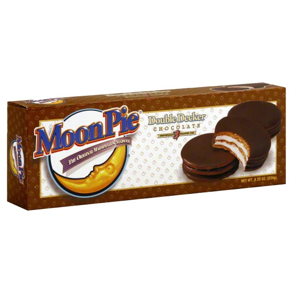 slide 1 of 1, Moon Pie Cookies Double Decker Chocolate, 3 ct; 8.25 oz