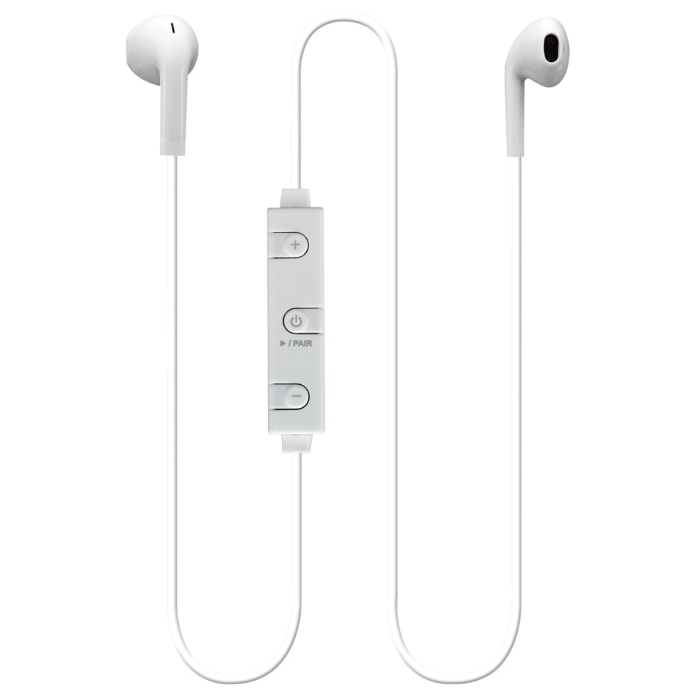 slide 1 of 1, iLive Wireless Bluetooth Earbuds In-Ear Headphones With Earhooks - White, 1 ct