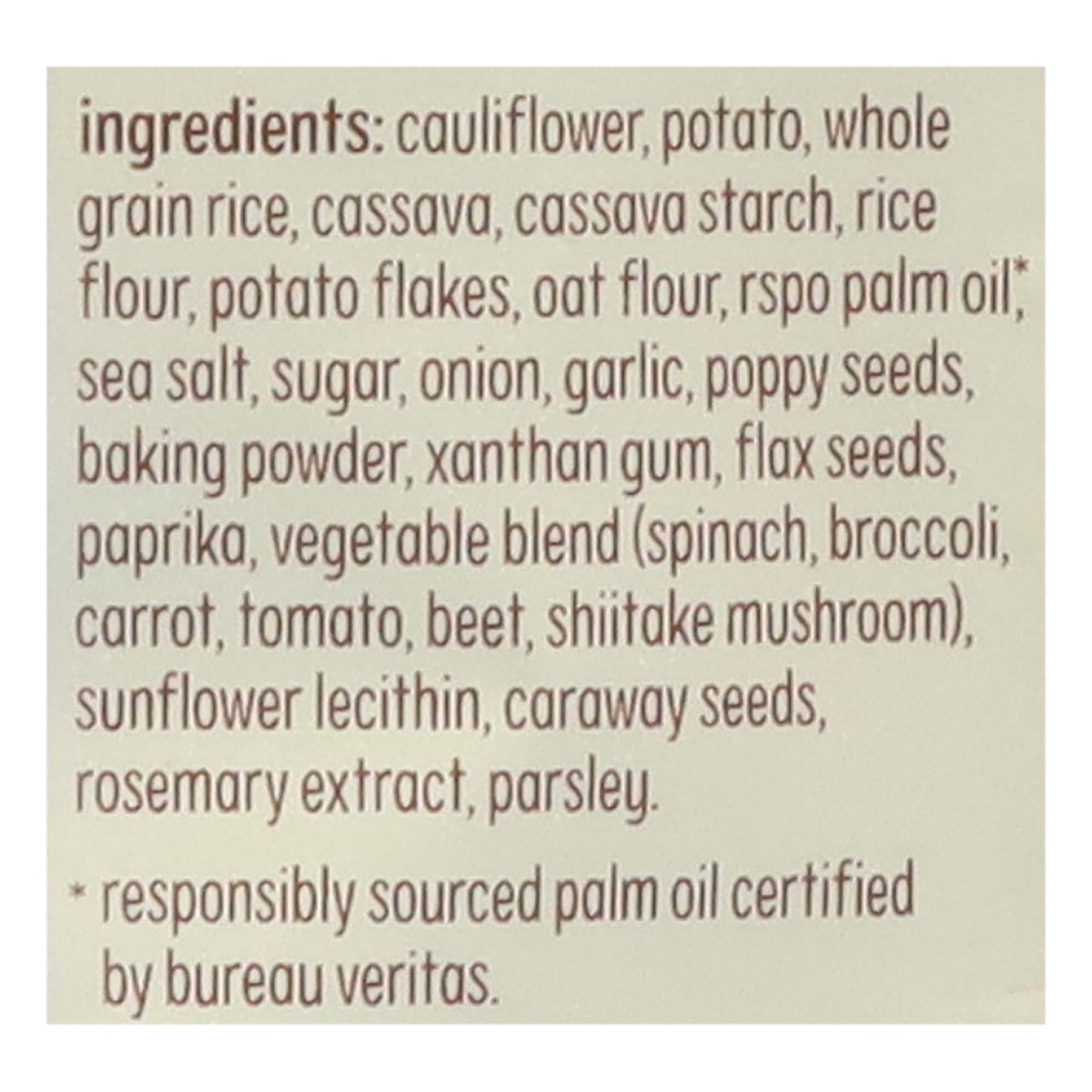 slide 7 of 14, Real Food From the Ground Up Everything Cauliflower Everything Snacking Crackers 3.5 oz, 1 ct