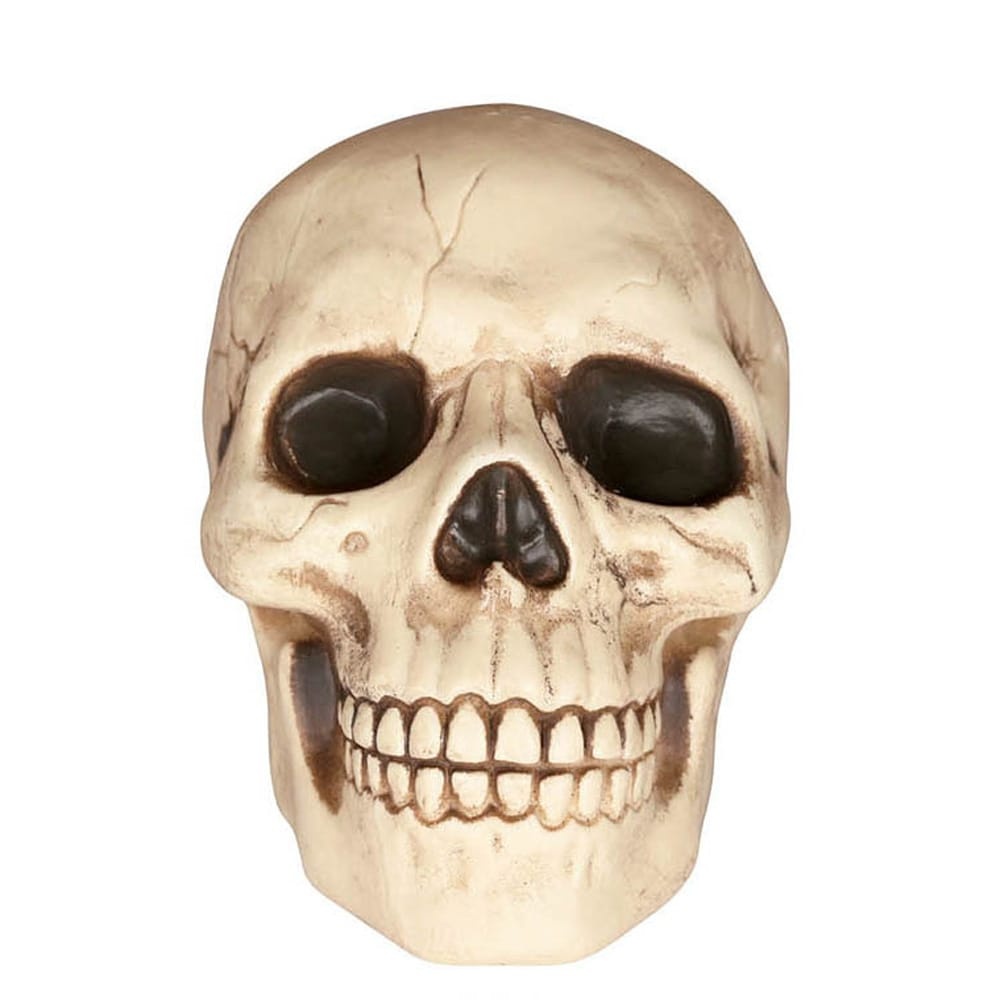 slide 1 of 1, Holiday Home Mini Skull - Cream/Black, 3.13 in