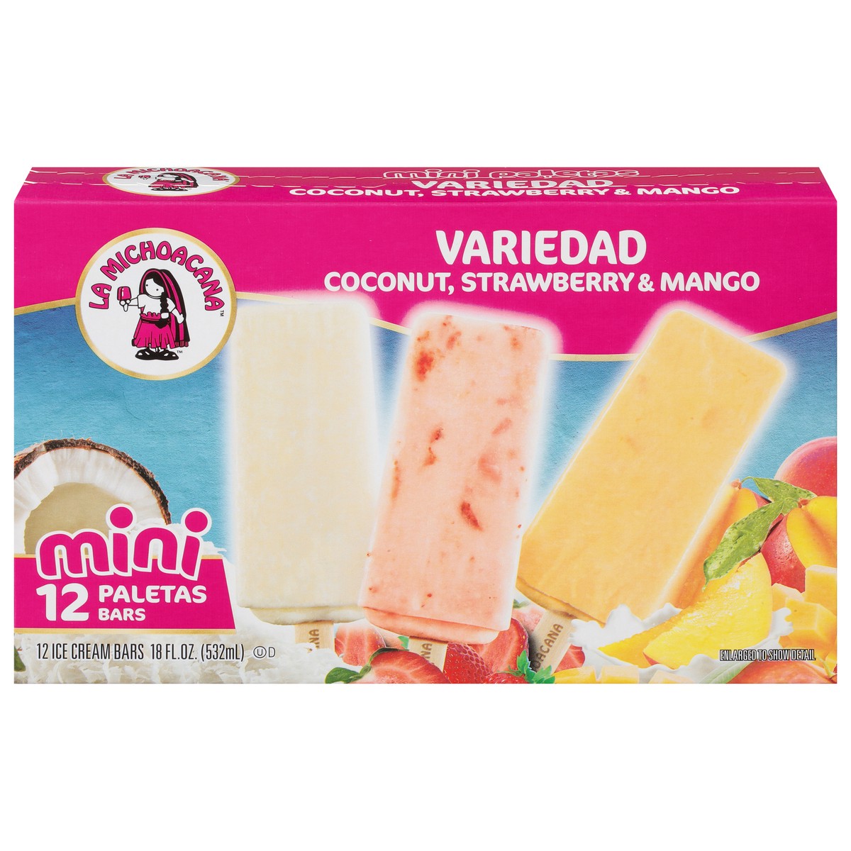 slide 1 of 1, Helados Mexico Variedad Mini Ice Cream Bars 12 ea, 12 ct