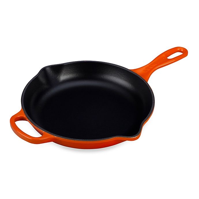 slide 1 of 1, Le Creuset Signature Iron Handle Skillet - Flame, 9 in