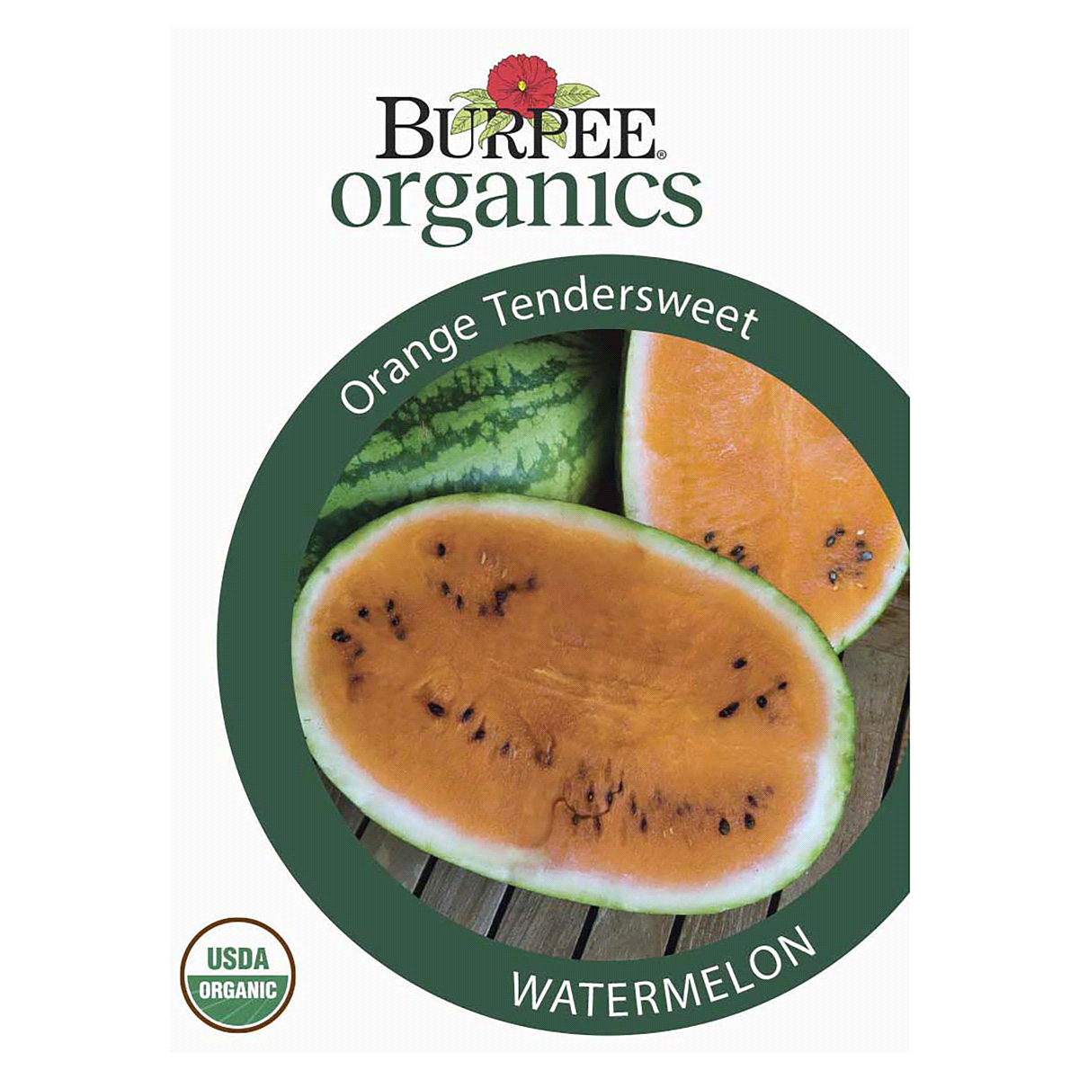 slide 1 of 5, Burpee Organic Watermelon Orange Tendersweet Seeds, 1 ct