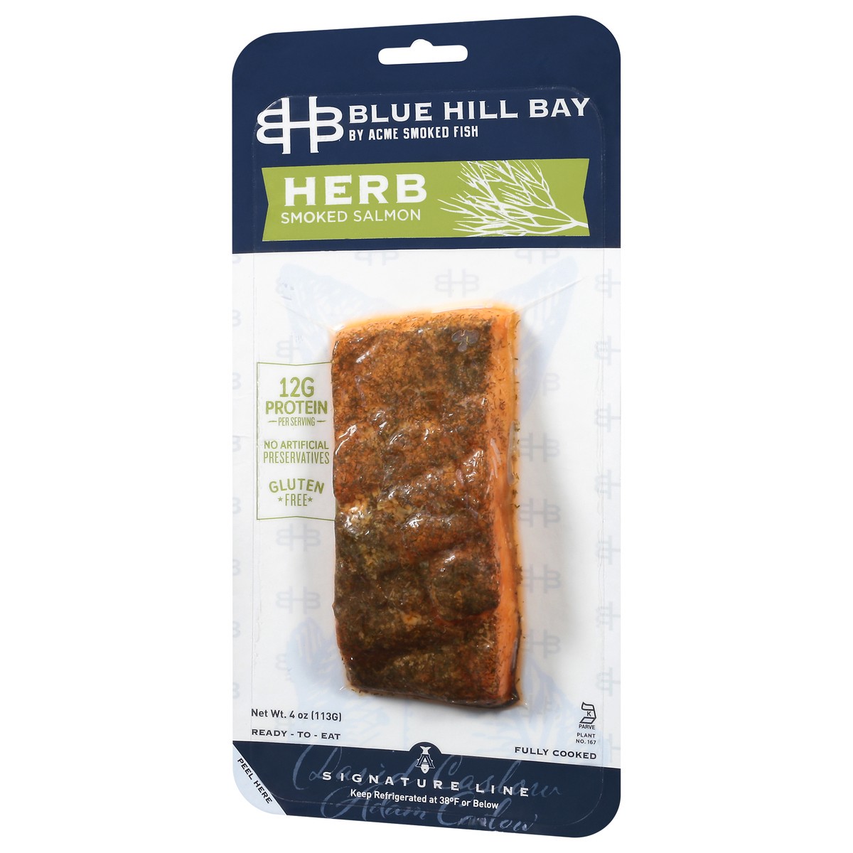 slide 9 of 9, Blue Hill Bay Herb Smoked Salmon 4 oz, 4 oz