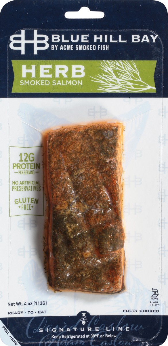 slide 6 of 9, Blue Hill Bay Herb Smoked Salmon 4 oz, 4 oz