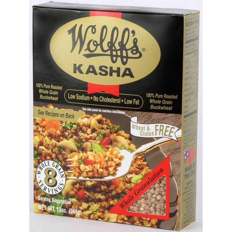 slide 1 of 4, Wolff's Whole Buckwheat Kasha - 13oz, 13 oz