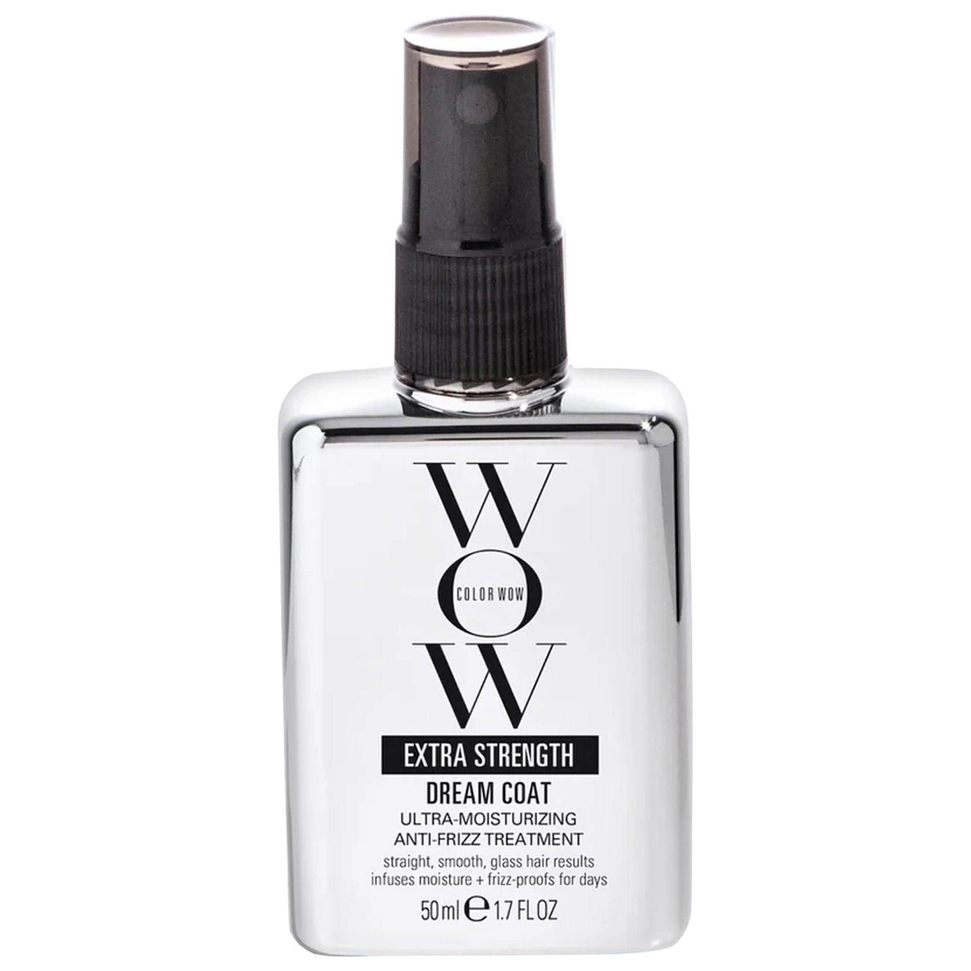 slide 1 of 10, COLOR WOW Mini Extra Strength Dream Coat Ultra-Moisturizing Anti-frizz Treatment 1.7 oz / 50 ml,