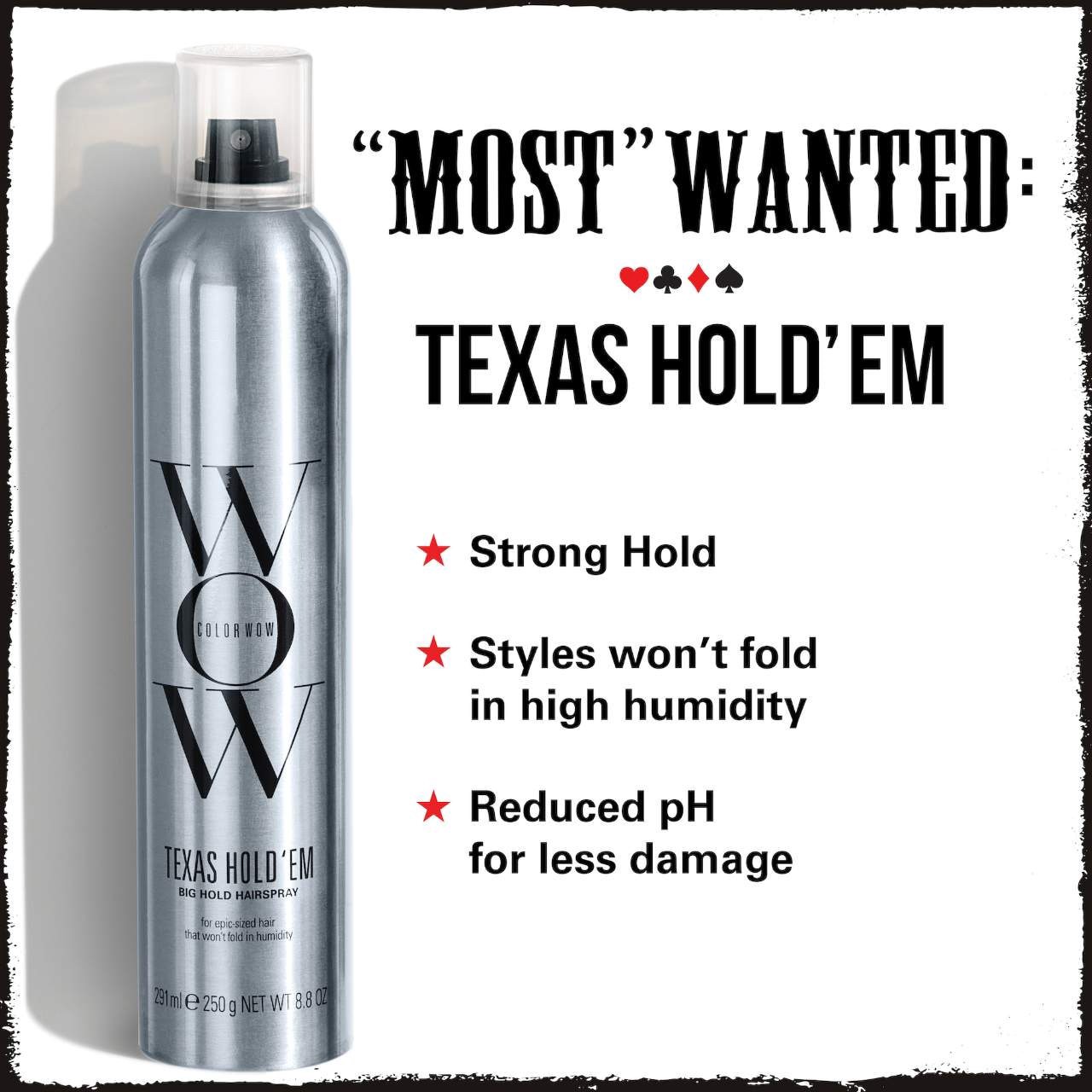 slide 8 of 8, COLOR WOW Texas Hold 'Em Big Hold Hairspray 8.8 oz / 291ml,
