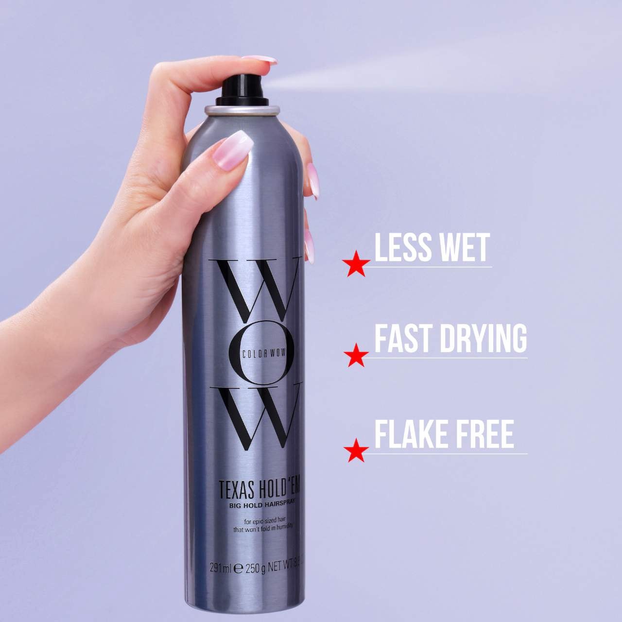 slide 7 of 8, COLOR WOW Texas Hold 'Em Big Hold Hairspray 8.8 oz / 291ml,