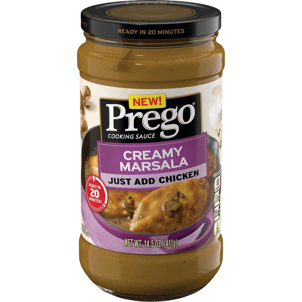 slide 4 of 7, Prego Cooking Sauce Creamy Marsala Jar, 14.5 oz