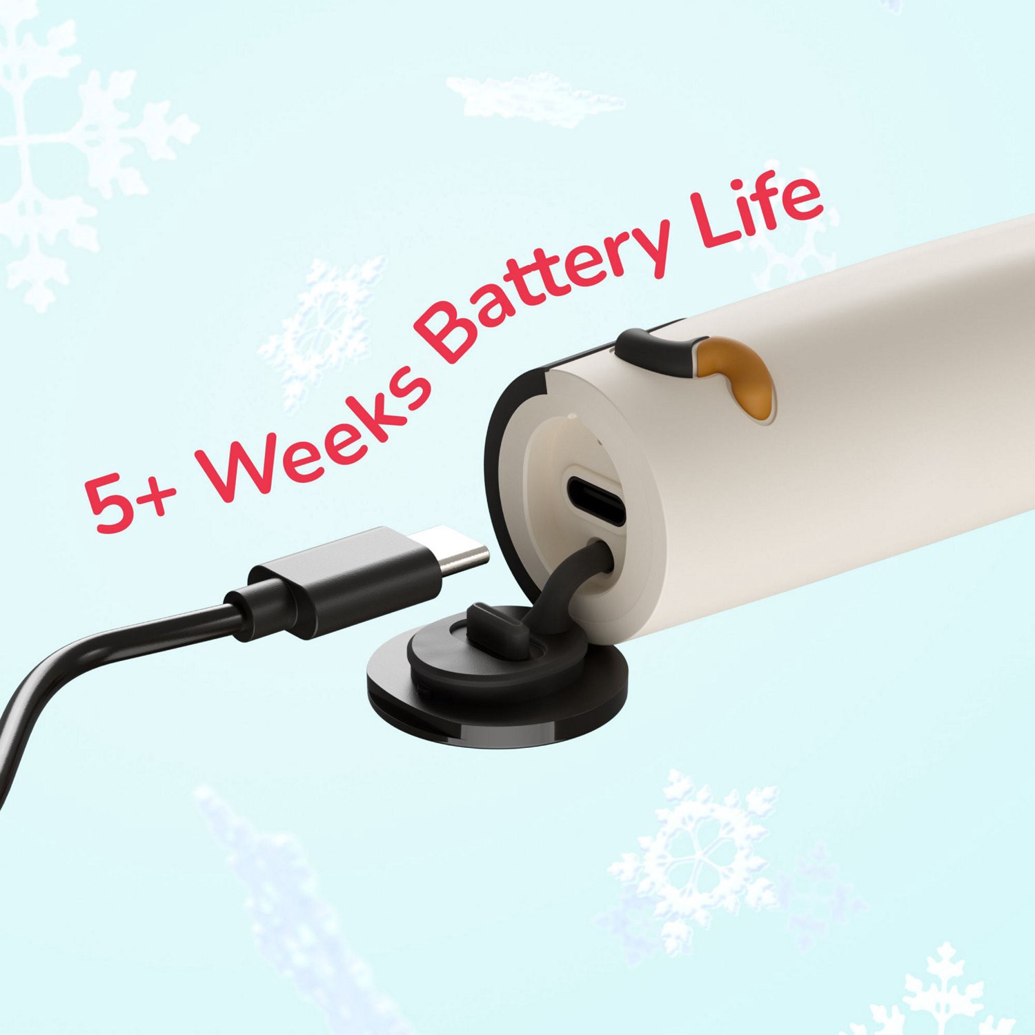 slide 4 of 6, Ordo Sonic Kids Squishmallows Rechargeable Electric Toothbrush, Christmas Cam, 1 ct
