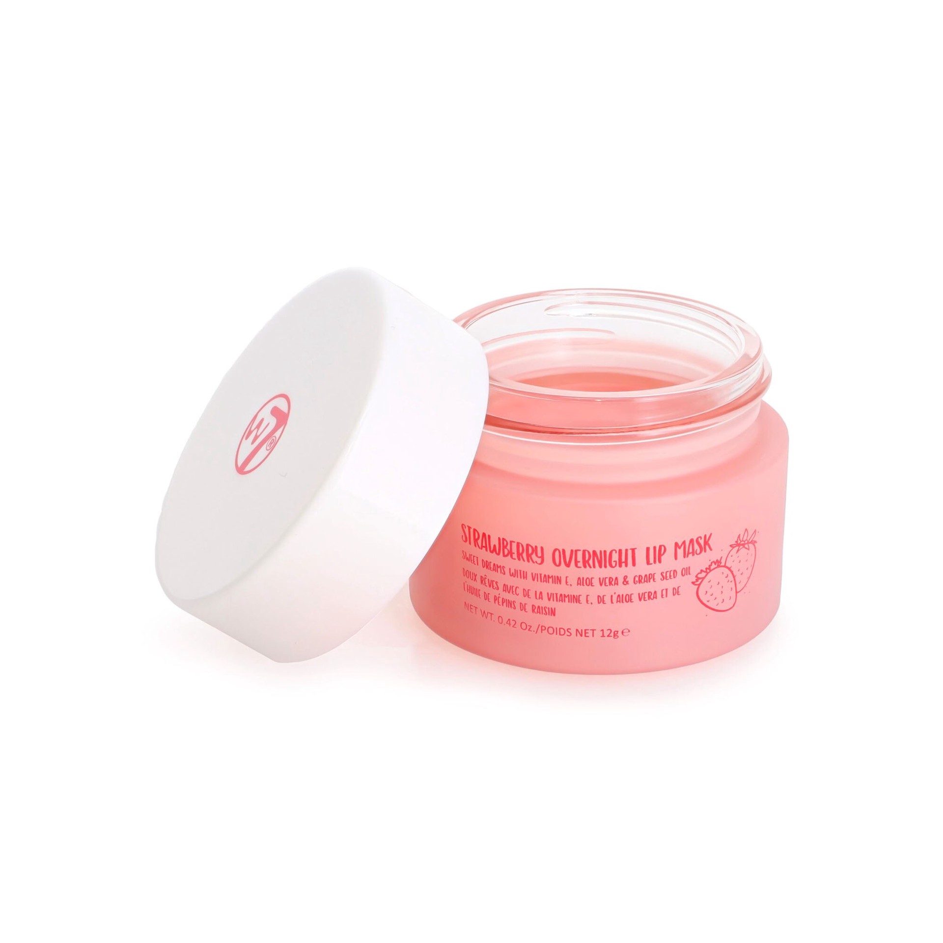 slide 2 of 3, W7 Strawberry Overnight Lip Mask, 0.42 oz