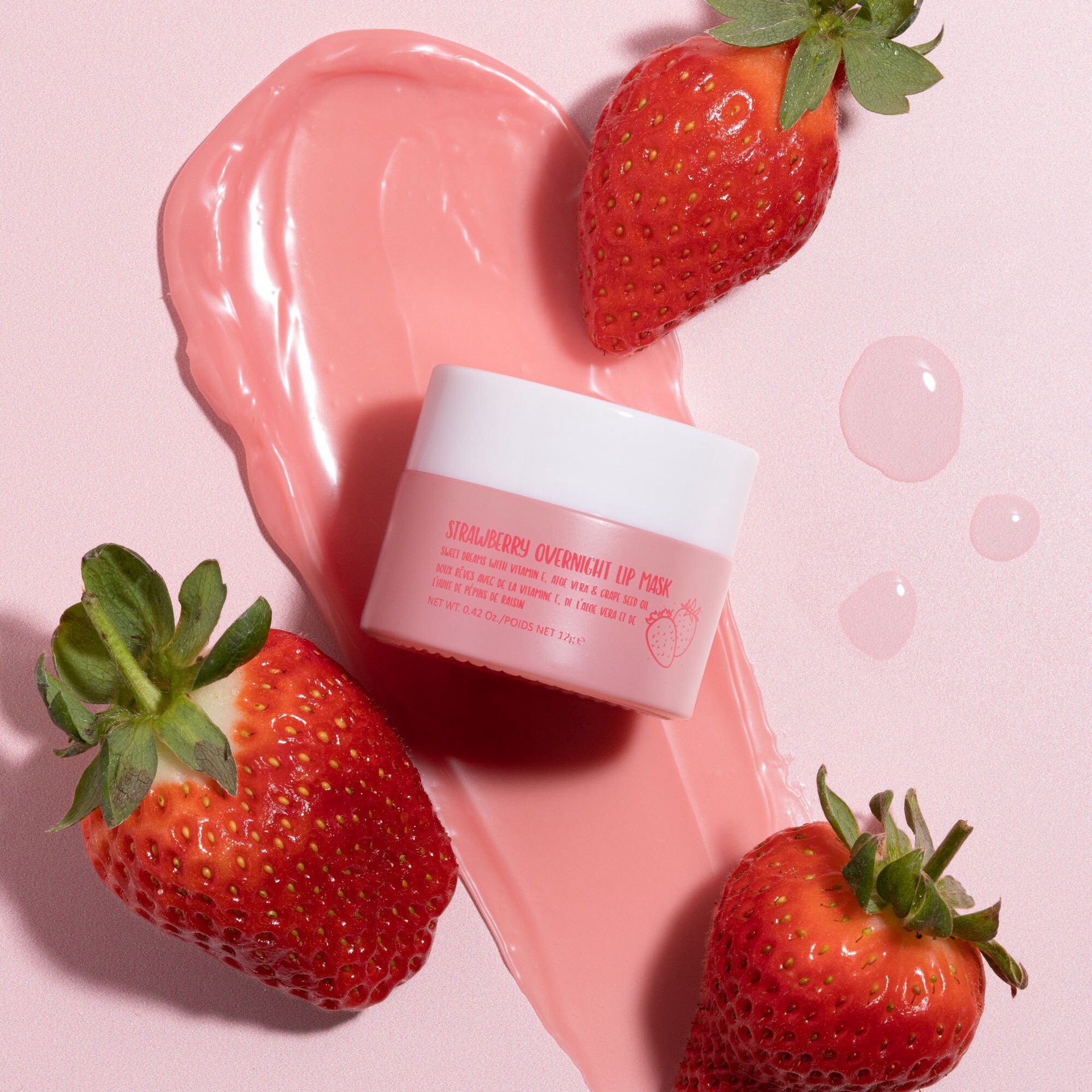slide 3 of 3, W7 Strawberry Overnight Lip Mask, 0.42 oz