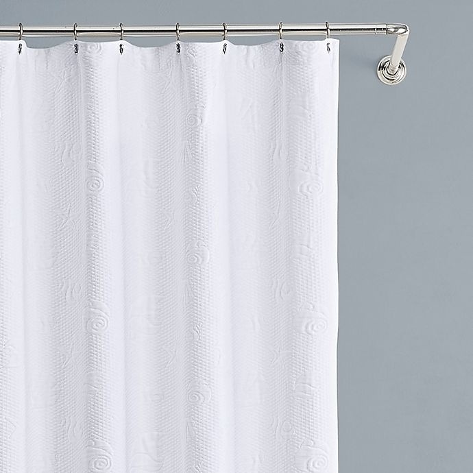 slide 2 of 2, Lamont Home Seaspray Matelasse Shower Curtain, 72 in x 72 in