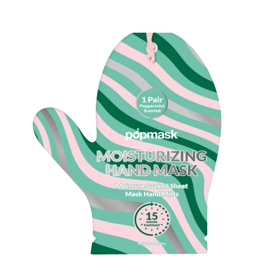 slide 1 of 1, Popmask Moisturizing Hand Mask - Peppermint, 1 ct