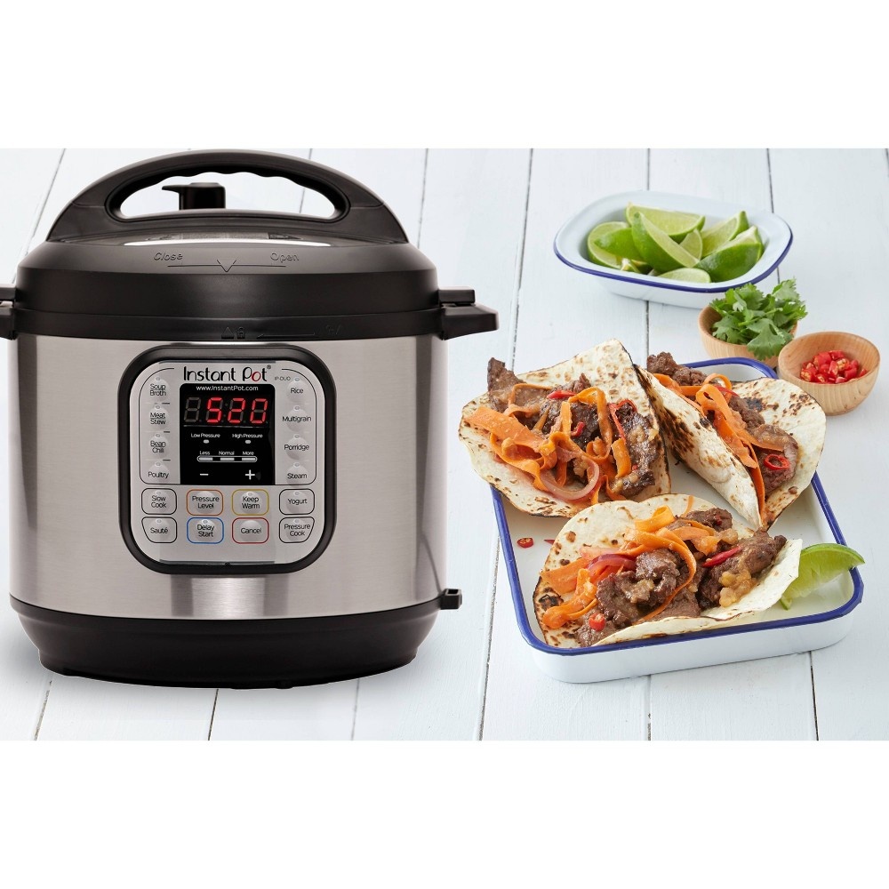 slide 4 of 5, Instant Pot Duo 7-in-1 Slow Cooker/Pressure Cooker, 6 qt