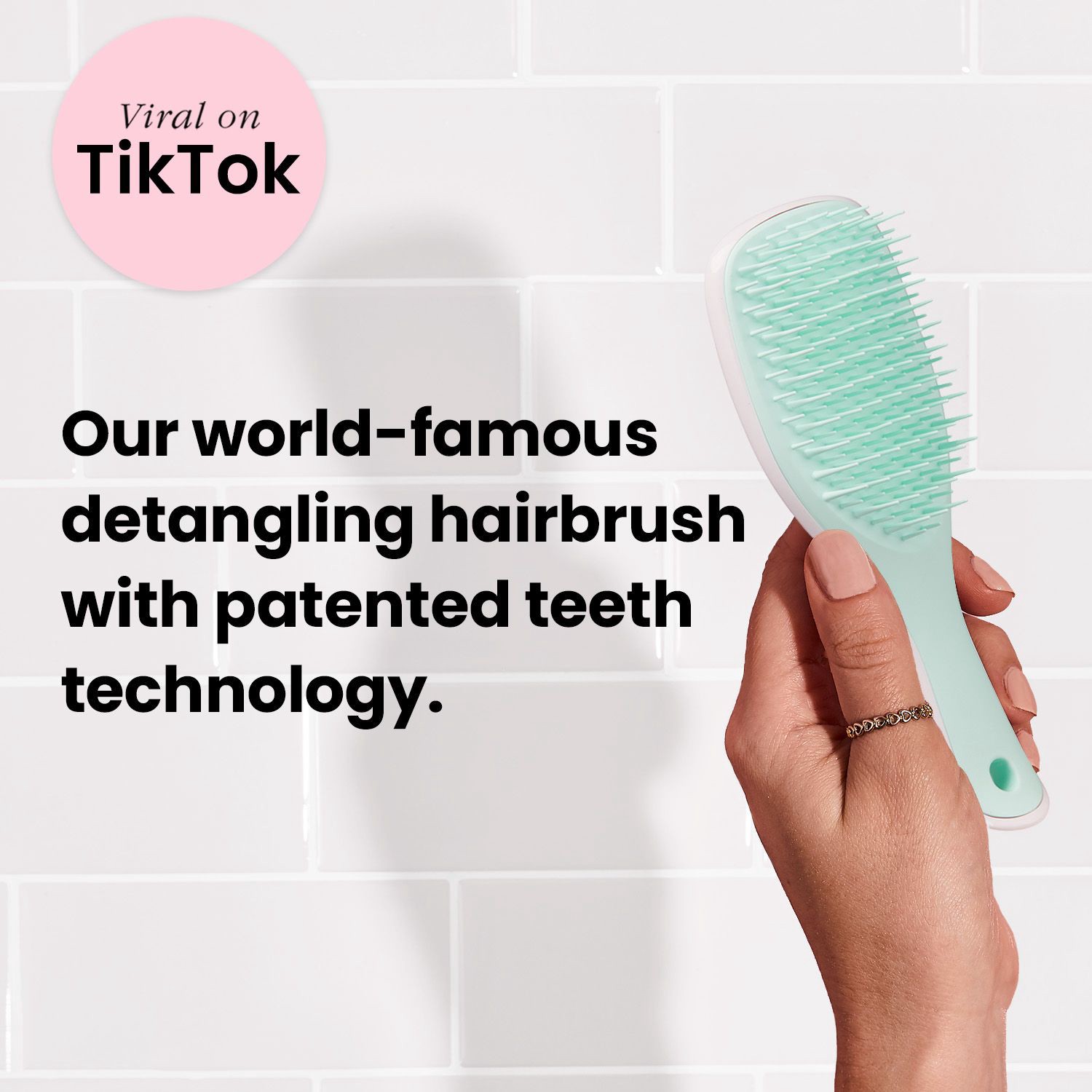 slide 3 of 8, Tangle Teezer Mini Ultimate Detangling Brush, Marshmallow, 1 ct